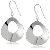 Argento Vivo Organic Concave Wavy Drop Earrings