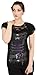 Spiral - Womens - WAISTED CORSET - Lace Layered Cap Sleeve Top Black