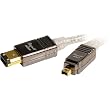 2 meter Gold Level IEEE-1394 FireWire Cable - 4-Pin To 6-Pin