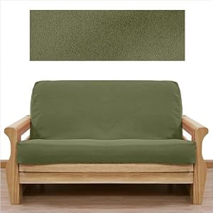 Ultra Suede Sage Pine 5 Piece Full Futon Cover Set
