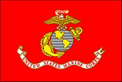 Flagpole To Go US Marine Flag, 12x18-Inch, Red