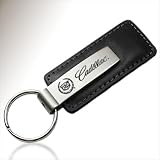 Cadillac Black Leather Key Chain