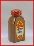 NUTMEG GROUND FRESHLY PACKED IN LARGE JARS, spices, herbs, seasonings