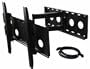 VideoSecu Long Strong Single Arm Articulating Plasma Flat Panel TV Wall Mount for 37-55" with Free 7 ft HDMI cable MP27B 1VN