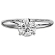 .30 CT D VS1 ROUND BRILLIANT DIAMOND SOLITAIRE 14K WHITE GOLD