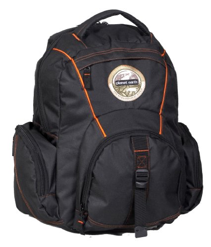 eco accessible backpacks:Planet Earth Luggage Outland Backpack, Black/Olive, One Size Images