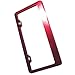 New Stainless Steel Powder Coated Red Universal Fit License Plate Frame