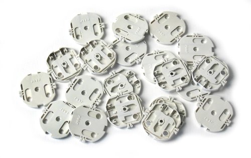 reer 3245020 - Steckdosenschutz, schraubbar, weiß, 20 Stück