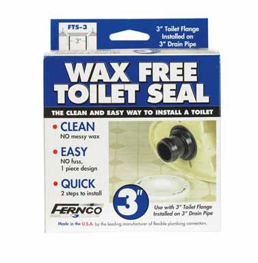 Fernco #FTS-3 3 Wax Free Toilet Seal