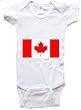 CANADIAN FLAG - Flag Series - White, Blue or Pink Onesie / Baby T-shirt