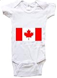 CANADIAN FLAG - Flag Series - White, Blue or Pink Onesie / Baby T-shirt