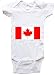 CANADIAN FLAG - Flag Series - White, Blue or Pink Onesie / Baby T-shirt