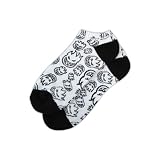 Spitfire Scorch No Show Socks - White / Black