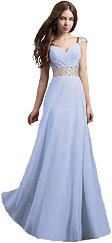 Bellace Women's Chiffon Fairy Floor Length Cocktail Party Dress