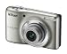 Nikon Coolpix L25 Digitalkamera (10 Megapixel, 5-fach opt. Zoom, 7,5 cm (3 Zoll) Display, bildstabilisiert) Kit inkl. 2GB-Speicherkarte und Tasche silber