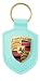 Porsche Crest Key Ring - Lt Blue