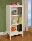 Powell Parker White 3-Shelf Bookcase