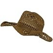 Vented Light Shapeable Brim Cowboy Cowgirl Hat Brown