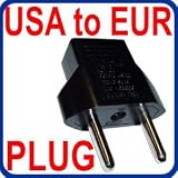 Eurus International USA to EUR Europe Travel Plug Adapter
