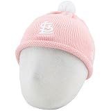 New Era St. Louis Cardinals Infant Pink T-Ball Knit Beanie