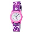 Timex Kids` T7B111 Color INDIGLO® Hearts Stretch Band Watch