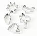 Fox Run Aloha Tropical Cookie Cutter Set, 5Piece, Silver