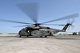 IMAGE OF Wallmonkeys Peel and Stick Wall Decals - An Mh-53e Sea Dragon Helicopter Sits Ready on the Flight Line. - 48