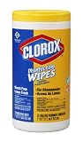 Clorox Disinfecting Wipes, Lemon Fresh, 75-Count Plastic Canister (Pack of 6)