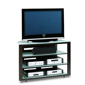 BDI Deploy 9638, Tall Double-Wide Open TV Stand - Espresso Stained Oak by BDI