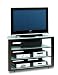 All Products : BDI Deploy 9638, Tall Double-Wide Open TV Stand - Espresso Stained Oak