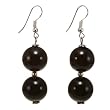 EXP Handmade Black Agate Earrings