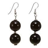 EXP Handmade Black Agate Earrings
