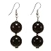 EXP Handmade Black Agate Earrings