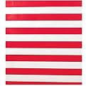 Corrugated Striped Paper - Red/ White