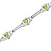 Search : Object of Desire: 3.25 carats total weight Heart Shape Peridot Gemstone Bracelet in Sterling Silver Free Shipping