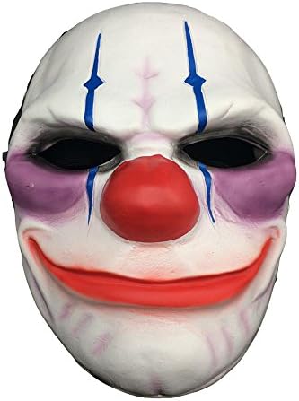 PAYDAY 2 Chains Mask Heist Joker Halloween Props Collection Cosplay clown Mask