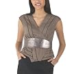 Go International&reg; Obie Wrap Top - Cocoa Motion