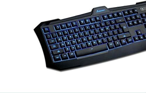 Sunsonny Black SK-V90 Platinum Edition USB Wired Gaming Keyboard