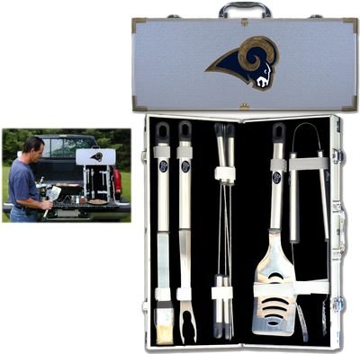 St. Louis Rams 8pc. BBQ Set w/Case