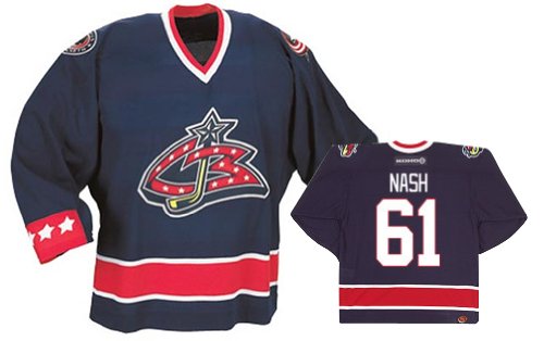 Buy NASH #61 Columbus Blue Jackets CCM 550 Series Replica NHL Hockey Jersey (NHLPA Certified Custom...
