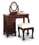 New Espresso Vanity Set Jewelry Armoire Dresser and Bench & Mirror