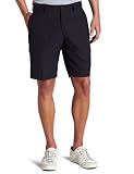 Haggar Men's C18 Plain Front Windowpane with Side Insert Performance Short