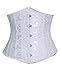 Camellias 24pc Steel Boned Satin Underbust Waist Training Corset Shaper Bustier