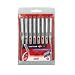 Uni-ball Eye Fine UB-157 Rollerballs, Pack of 8 Coloured Pens, Assorted Colours