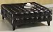 Square Cocktail Tables - Tufted Cocktail Table 40" Square Dark Brown