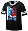 Obama 2012 Campaign Poster Design Mens Ringer T-shirt, Vote Barack Obama 2012 Mens Political V-neck Shirt