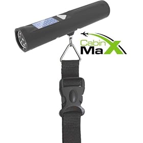 Cabin Max Digital Portable Travel Luggage Scale with built in 8 LED Torch