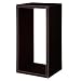 Faux-Leather Rectangle Wall Shelf - Brown (Large)