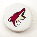 Phoenix Coyotes NHL Tire Cover White Size: E10 - 30 x 10 Inch