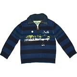 catimini 'urban' blue striped pullover